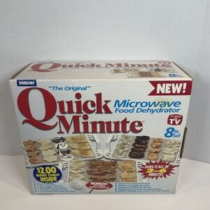 Emson Food Dehydrator Unisex OS White Quick Minute Microwave 8 Pc Set‎ New